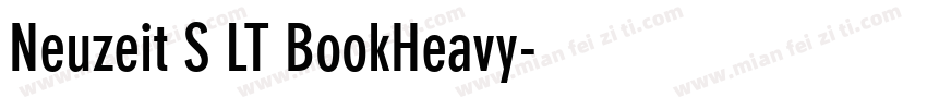 Neuzeit S LT BookHeavy字体转换